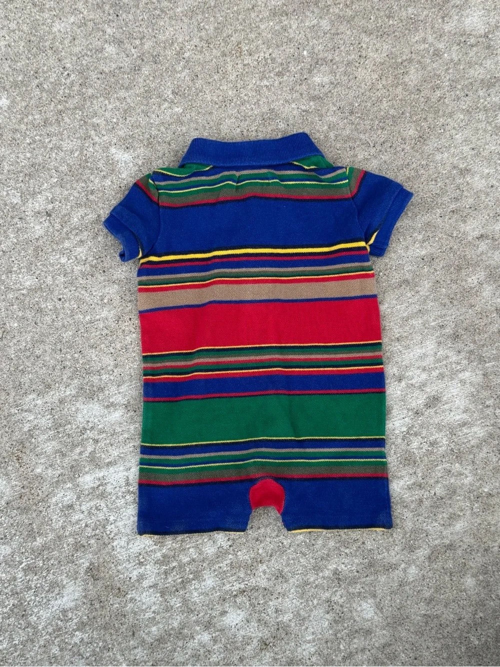 Ralph Lauren Baby Romper 3 Months Colorblock Stripe One Piece